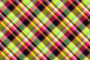 Online tartan texture plaid, dog tooth fabric check. Halftone pattern background textile seamless in pink and lime colors. vector