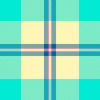 Korean plaid seamless fabric, 50s tartan textile background. December pattern check texture in light and bright colors. vector