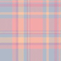 Diverse background texture seamless, wool pattern check . Dimensional plaid tartan fabric textile in pastel and red colors. vector