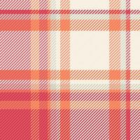 Industry fabric tartan textile, paint pattern texture. Wrapping background seamless plaid check in red and orange colors. vector