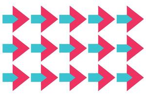A simple combination of arrows vector