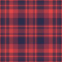 Latin pattern texture seamless, costume check tartan. Intricate background textile plaid fabric in red and dark colors. vector