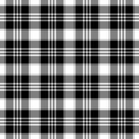 Stylish monochrome plaid pattern. Perfect for textile design, website backgrounds, or fashion projects. Clean lines and classic color scheme offer versatile usage. vector