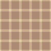 Length fabric textile , outfit plaid check tartan. Mixed background seamless pattern texture in light and orange colors. vector