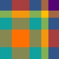Vibrant diagonal stripes in teal, orange, and purple create a bold, geometric pattern. Ideal for backgrounds, textiles, or modern design projects needing a striking visual impact. vector
