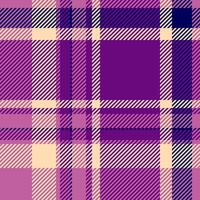 Stylish purple and beige plaid pattern. Perfect for fashion, textile, and website backgrounds. Vibrant colors and a classic design make it versatile for various projects. Download now vector