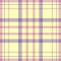 Elementary fabric pattern plaid, luxurious texture tartan textile. Proud background seamless check in light and pink colors. vector