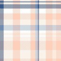 Rectangle plaid tartan, flowing fabric background textile. Drawing check texture seamless pattern in light and white colors. vector