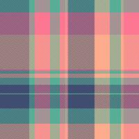 Sky texture check pattern, design seamless background fabric. Soft textile tartan plaid in blue and orange colors. vector