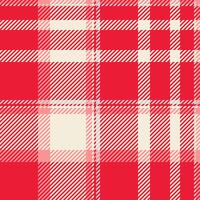 Paint tartan texture check, hipster textile seamless plaid. Open pattern background fabric in red and antique white colors. vector