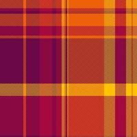 Folk fabric texture , 30s background plaid textile. Apparel tartan pattern check seamless in pink and red colors. vector