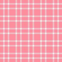 Present pattern seamless check, illustration textile plaid fabric. Idyllic background tartan texture in red and white colors. vector