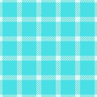 Checking texture textile tartan, rustic fabric check. Native seamless plaid background pattern in light and cyan colors. vector