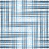 Gorgeous fabric pattern texture, christmas ornament textile background seamless. Greeting card check plaid tartan in white and cyan colors. vector
