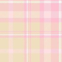 Lumberjack texture plaid fabric, scottish tartan seamless check. Tablecloth background pattern textile in light and pink colors. vector
