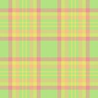 Finish seamless background texture, infinity pattern check tartan. Checks textile plaid fabric in green and yellow colors. vector
