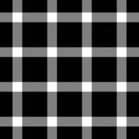 Old seamless textile plaid, styled pattern check . Illustration fabric texture background tartan in gray and black colors. vector