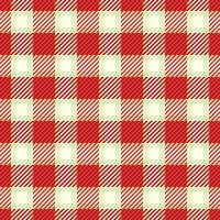 Surface textile texture plaid, us seamless check tartan. Carpet pattern fabric background in red and light colors. vector