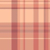 Customized fabric check, sale tartan texture plaid. Pyjamas pattern background textile seamless in red and orange colors. vector