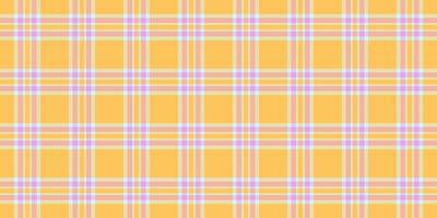 Down fabric check textile, season tartan plaid texture. Summertime pattern background seamless in light and amber colors. vector