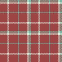 Stylish red, teal, and cream plaid pattern. Perfect for textile design, apparel, wrapping paper, or website backgrounds. Clean, modern aesthetic. Versatile and eye-catching. vector