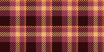 Wallpaper plaid pattern fabric, filigree textile seamless . Flow background tartan texture check in red and dark colors. vector