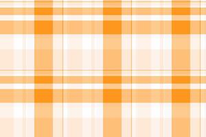 Nyc pattern texture fabric, minimal tartan seamless plaid. Ribbon textile background check in orange and sea shell colors. vector
