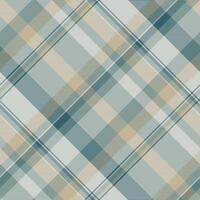 Jersey fabric textile pattern, ornamental seamless plaid. Modern check background texture tartan in pastel and light gray colors. vector