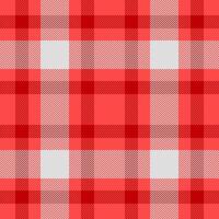 Display fabric textile tartan, trade seamless pattern . Performance plaid texture check background in red and gainsboro colors. vector