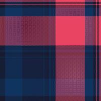 Stylish coral and navy blue plaid pattern. Perfect for textile designs, website backgrounds, or fashion projects. The bold, geometric design offers a modern and versatile aesthetic. vector