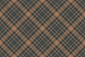 Elegant diagonal plaid pattern in muted teal and brown tones. Perfect for textile designs, website backgrounds, or fall-themed projects. Seamless repeat texture adds sophisticated style. vector