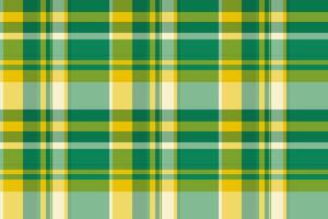 Regular textile pattern plaid, overlay texture check tartan. Best fabric seamless background in mint and green colors. vector