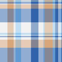 Inspiration fabric plaid pattern, room tartan background. Border texture seamless check textile in blue and light colors. vector