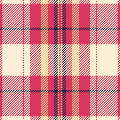 Vibrant pink, beige navy plaid pattern. Perfect for textile design, fashion, wrapping paper, or website backgrounds. Stylish geometric texture with repeating diagonal stripes.