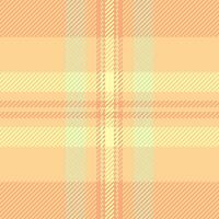Intricate texture background, upscale seamless pattern tartan. Interior fabric plaid check textile in amber and orange colors. vector