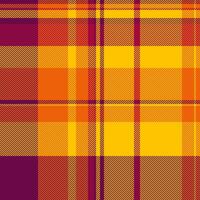Infinity fabric texture , harvest background tartan pattern. Halloween check seamless plaid textile in golden poppy and bright colors. vector
