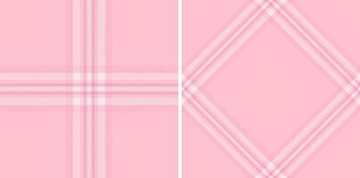 Elegant pink plaid patterns, perfect for fashion, textiles, or website backgrounds. Versatile design with subtle texture and soft color palette. Ideal for feminine branding and projects. vector