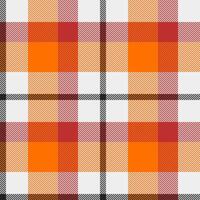 Vibrant orange and red plaid pattern. Perfect for autumn designs, textile prints, or website backgrounds. The striking diagonal lines add texture and visual interest. Ideal for fall-themed projects. vector