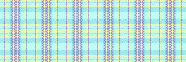 Commercial texture check, good pattern fabric tartan. Deep seamless background plaid textile in light and cyan colors. vector