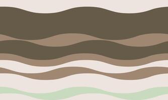 Serene abstract wave background in earthy tones. Perfect for social media, websites, or print projects needing a calming and stylish design element. Versatile and minimalist aesthetic. vector