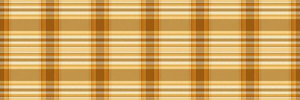 Softness plaid tartan, tiny seamless pattern check. Daisy texture background fabric textile in orange and amber colors. vector