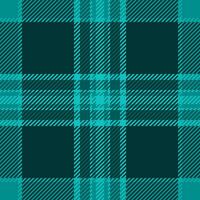 Formal seamless background check, hat plaid pattern texture. Japanese tartan textile fabric in dark and teal colors. vector