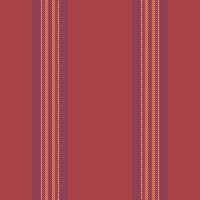 Repetitive fabric textile , brand pattern stripe lines. Sensual texture seamless background vertical in red and pink colors. vector