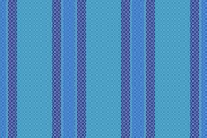 Periodic textile lines pattern, tissue vertical texture stripe. Male background fabric seamless in cyan and violet colors. vector