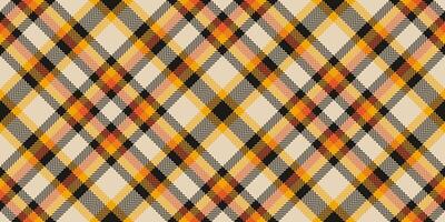 Vibrant diagonal plaid pattern in autumnal hues. Perfect for textile designs, website backgrounds, or fall-themed projects. Bold geometric design with striking color contrast. vector