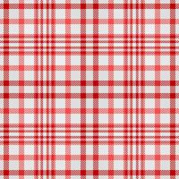 Outfit plaid tartan seamless, age textile pattern texture. Mockup check background fabric in red and gainsboro colors. vector