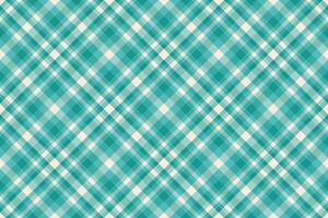 Scarf background plaid, patterned textile pattern seamless. Graphical fabric check texture tartan in teal and light colors. vector
