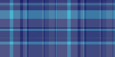Napkin plaid fabric , fashion textile tartan check. 20s seamless texture background pattern in blue and cyan colors. vector