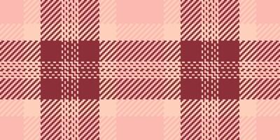 Kingdom tartan background seamless, duvet pattern texture fabric. Minimalist plaid textile check in light and red colors. vector