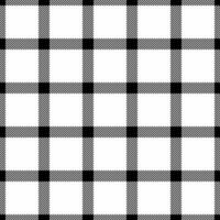 Bedroom tartan seamless , string plaid check fabric. Tweed texture background textile pattern in black and white colors. vector